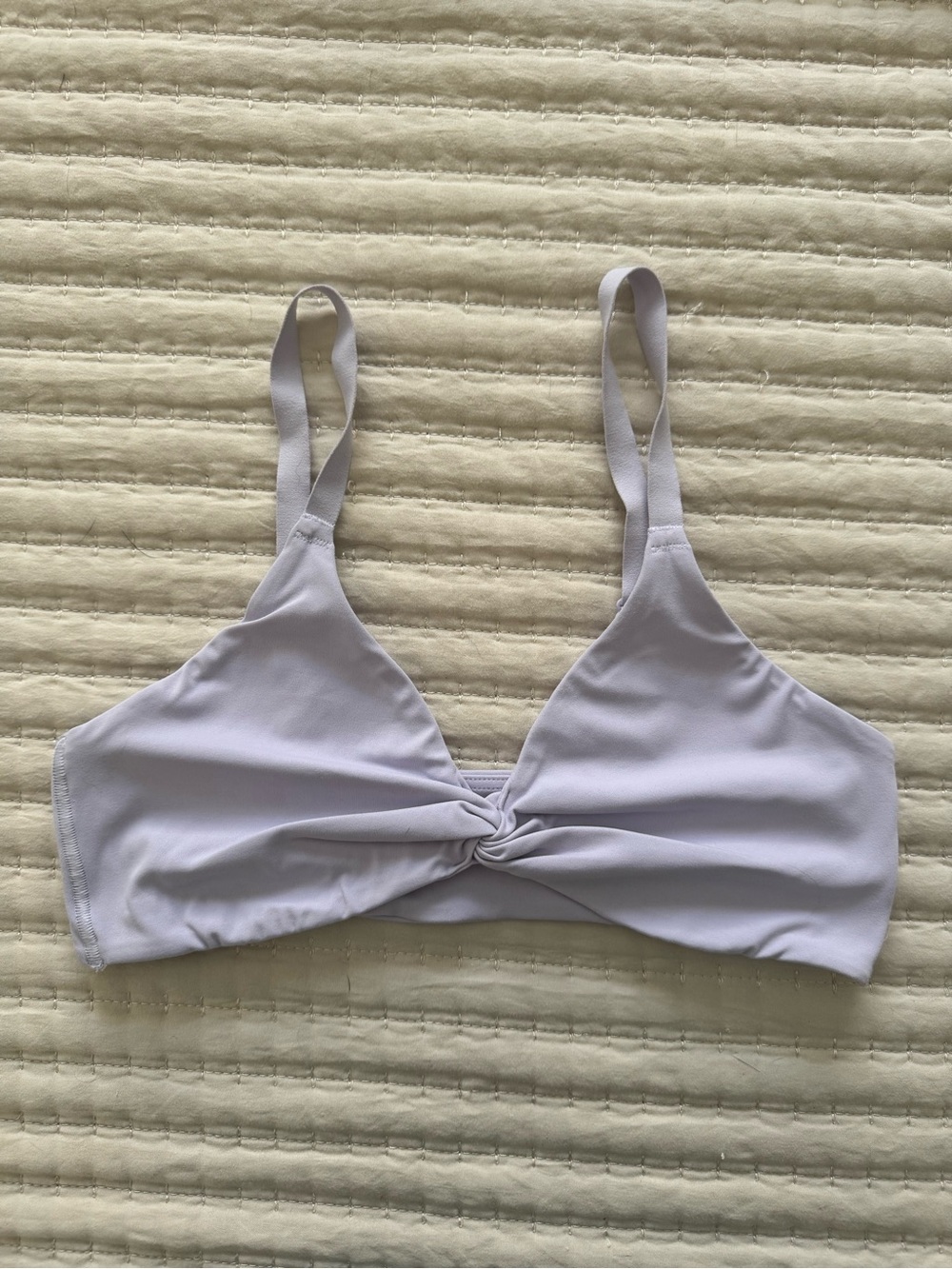 Gymshark Fresh Lilac Twist-Front Bralette